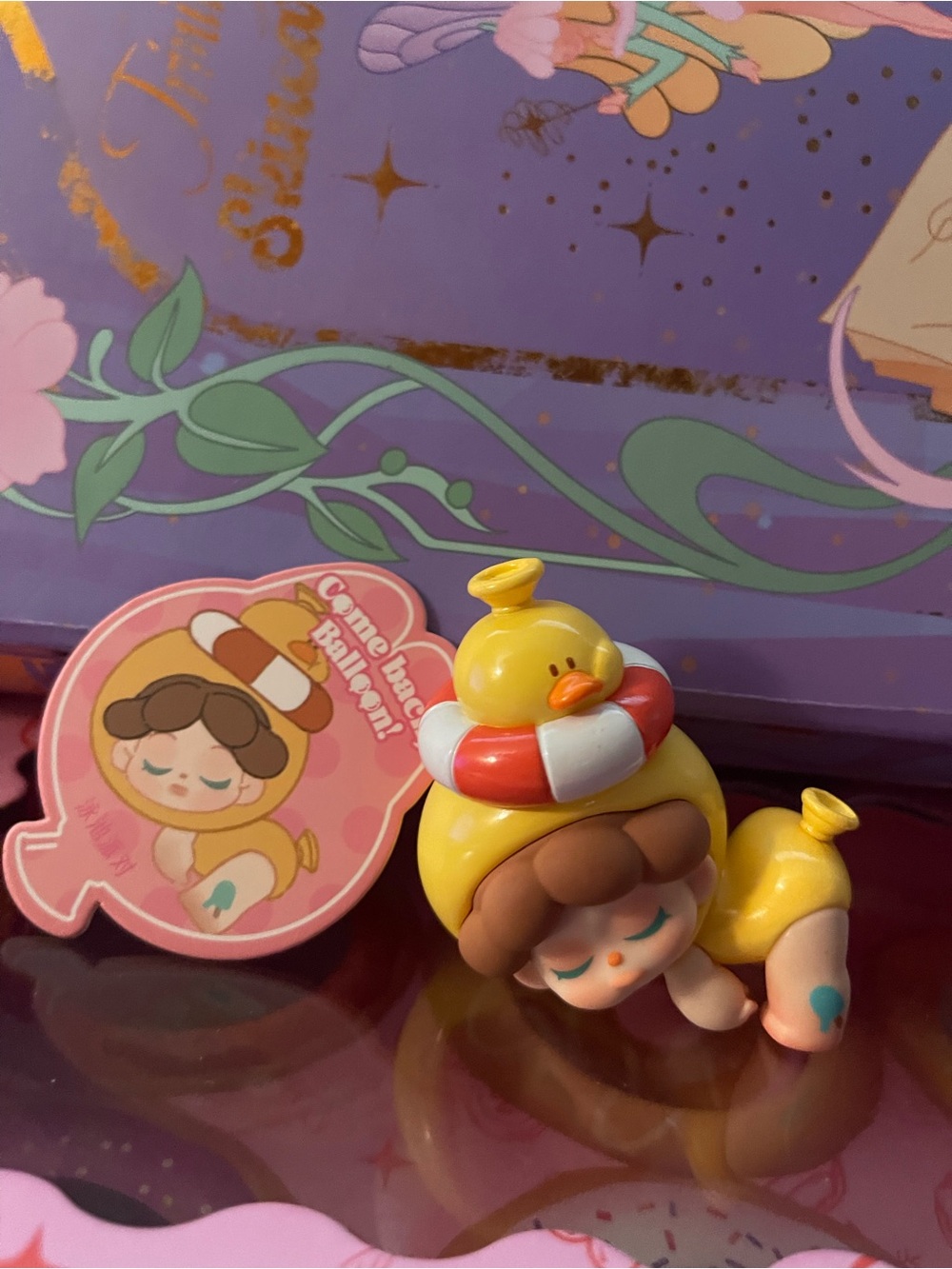 Wendy ballon no Cute Yellow Duck Float Baby Figurine